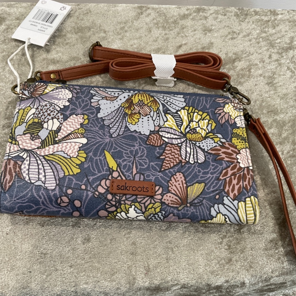 Sakroots Marin Mini Crossbody Shadow Purse Wallet, NWT - Picture 2 of 5